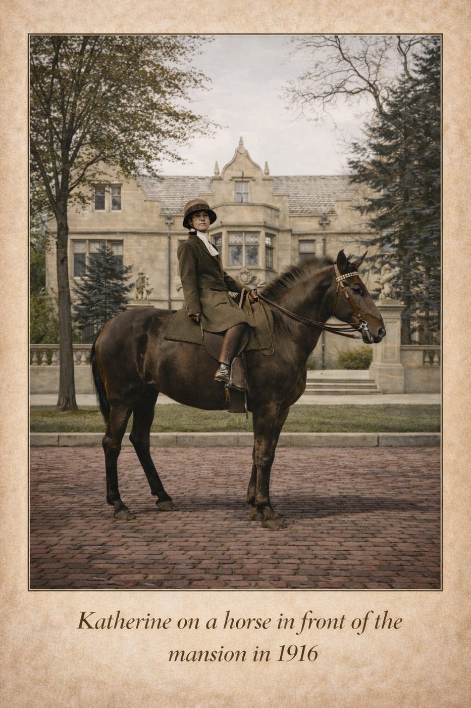 Katherine on horseback