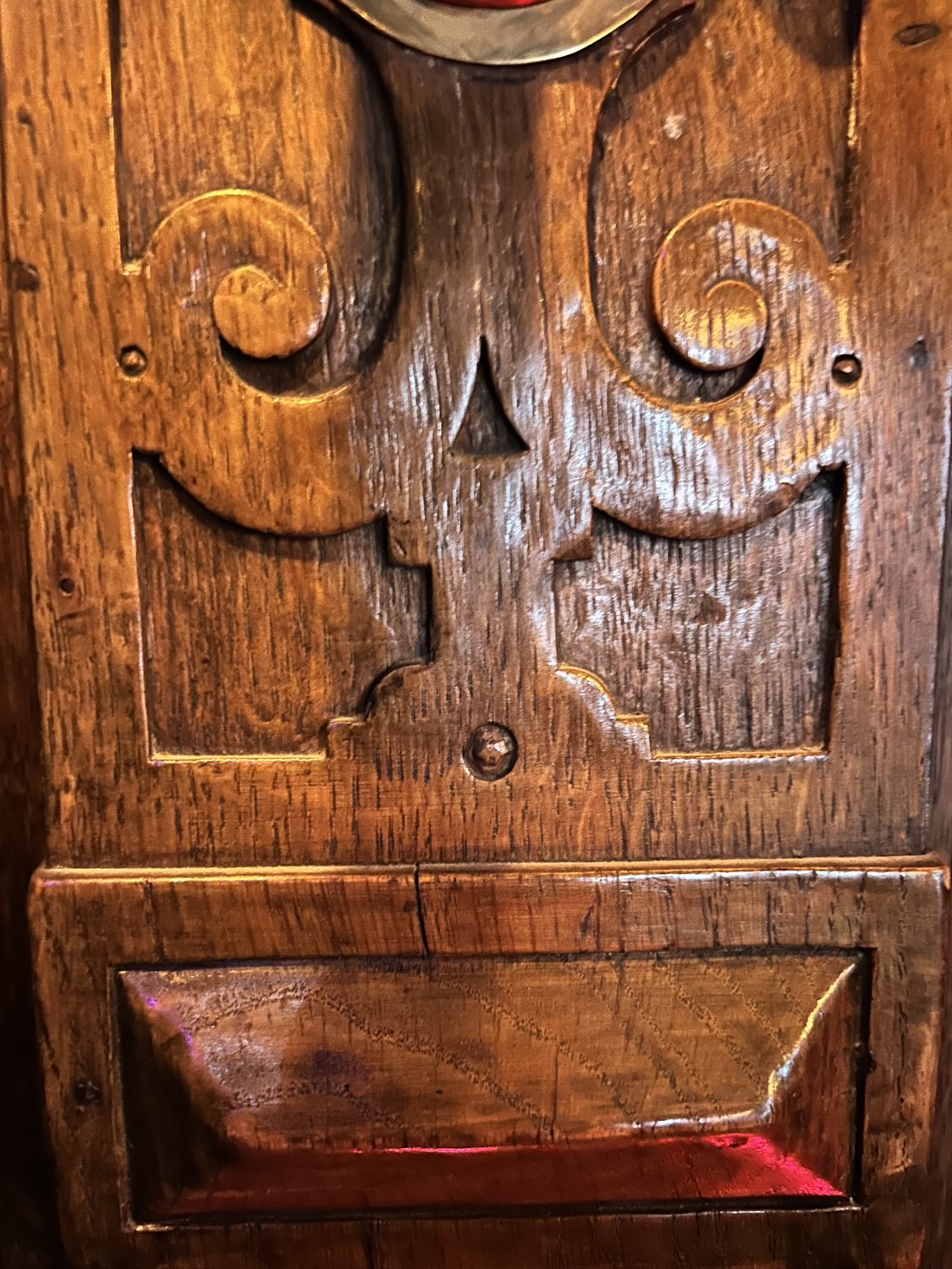 Carved oak detail