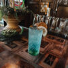 Cocktails on the bar at the Pillsbury Club in Minneapolis, served in the Gilded Age surroundings of the Charles S. Pillsbury mansion.